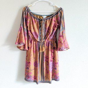 Jealous Tomato Floral Off the Shoulder Dress